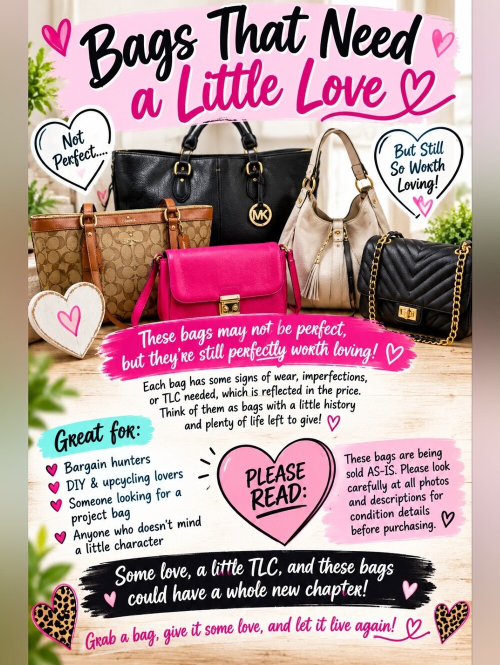 Great Bags At Fabulous Prices Just Need A Little Love